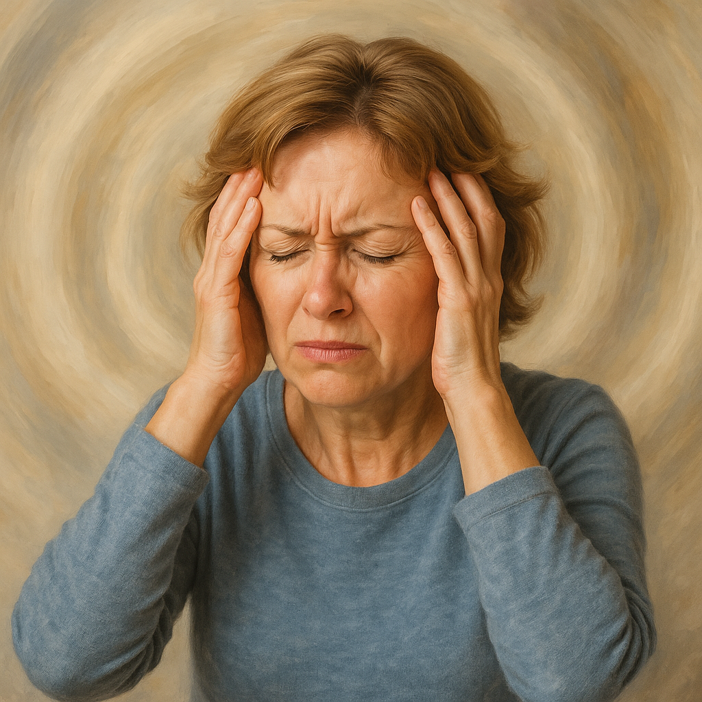 Dizziness is treated by a physiotherapist trained in the Epley Manoeuvre